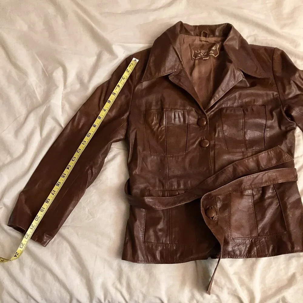 Second Skin brown vintage jacket - Picture 2 of 7